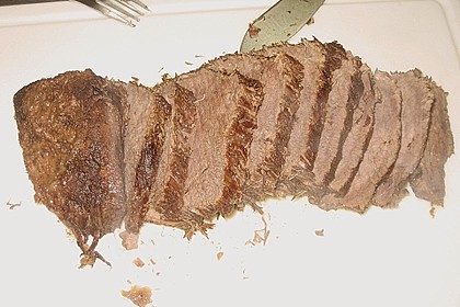 Rindsschmorbraten mit Essig und Rahm 29