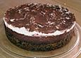 Mousse au Chocolate Kuchen mit Kirschen