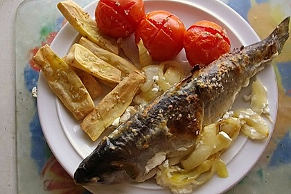 Fisch im Zwiebelbett 2