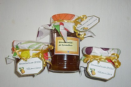 Birnenmarmelade mit Karamell 8