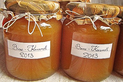 Birnenmarmelade mit Karamell 2