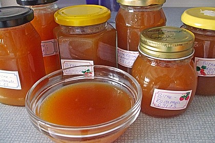 Birnenmarmelade mit Karamell 6