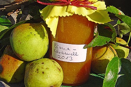 Birnenmarmelade mit Karamell 4