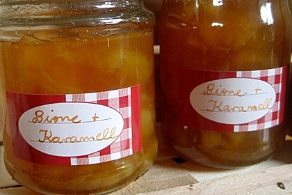 Birnenmarmelade mit Karamell 7