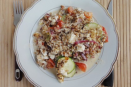 Zucchini mit Buchweizen - K&auml;sekruste 4
