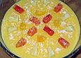 Vanillepudding mit Fr&uuml;chten