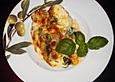 H&auml;hnchenschnitzel mit Mangold und Mozzarella &uuml;berbacken