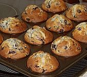 Wei&szlig;e Schokoladen - Blaubeer Muffins (Bild)