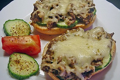 Champignon - Baguette mit Hack