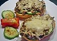 Champignon - Baguette mit Hack