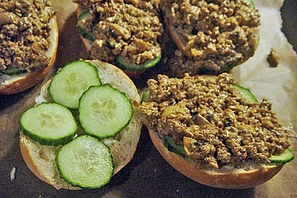 Champignon - Baguette mit Hack 2