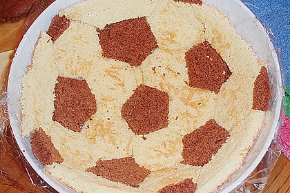 Fu&szlig;ball Charlotte mit Maulwurfkuchen - F&uuml;llung 12