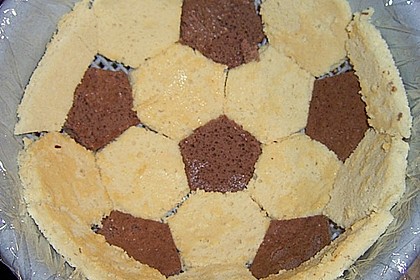 Fu&szlig;ball Charlotte mit Maulwurfkuchen - F&uuml;llung 2