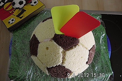 Fu&szlig;ball Charlotte mit Maulwurfkuchen - F&uuml;llung 50