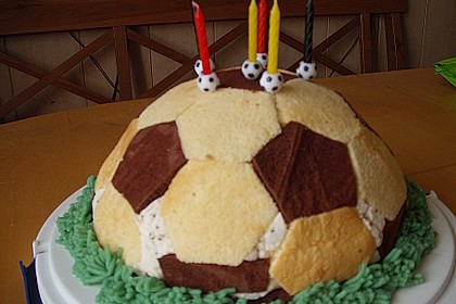 Fu&szlig;ball Charlotte mit Maulwurfkuchen - F&uuml;llung 55