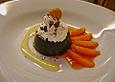 Espressogelee mit Amaretto - Sabayon und Orangenkompott