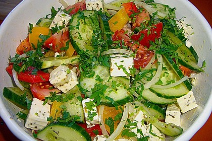 Bauernsalat, griechisch 2