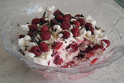 Schnelles Himbeer - Dessert 1