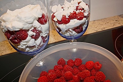 Schnelles Himbeer - Dessert 4