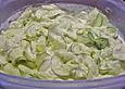 Gurkensalat mit saurer Sahne