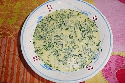 Dill - Sahne - So&szlig;e zu gebratenem Fisch