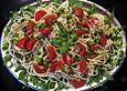 Spaghettisalat mit Rucola und Tomaten
