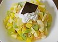 Obstsalat mit Kokossahne