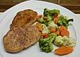 Schnitzel natur mit Zucchini und Kartoffel