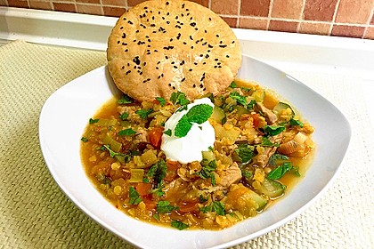 Gemüse - Kartoffel - Tajine mit Harissa