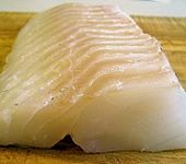 Gebratenes Skrei - Loin mit Rotweinsauce (Bild)