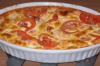 Gratinierter Lachs - Auflauf 1