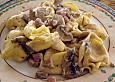Tortellini in Champignon - Sahne - Sauce