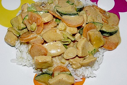 Rotes Thai - Curry mit H&auml;hnchen 5