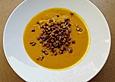 K&uuml;rbis - Apfel - Suppe mit Kartoffel - Speck - Cro&ucirc;tons