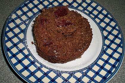 Schoko - Kirsch - Kuchen mit Mandeln 3