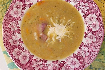 Kartoffelsuppe mit Speck und Majoran 4