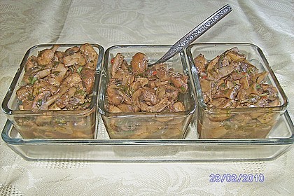 Antipasti - marinierte Champignons 21