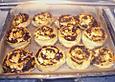 Griechische Pizza - Schnecken mit Quark - &Ouml;l - Teig