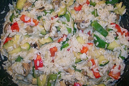 Cremige Gem&uuml;se - Reis Pfanne 1