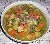 W&uuml;rziger Rosenkohleintopf mit Rindfleisch (Bild)