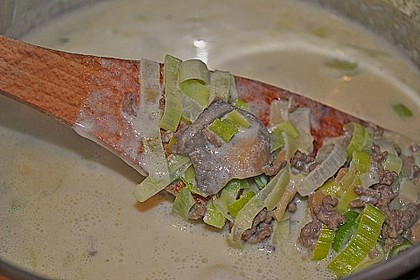 Champignon - Lauch K&auml;sesuppe 1