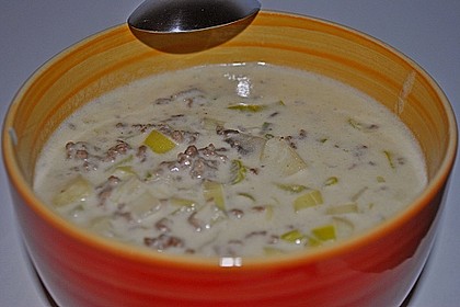 Champignon - Lauch K&auml;sesuppe 2