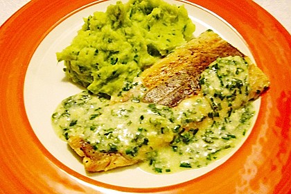 Lachsfilet in B&auml;rlauch - Wei&szlig;wein Sauce 1