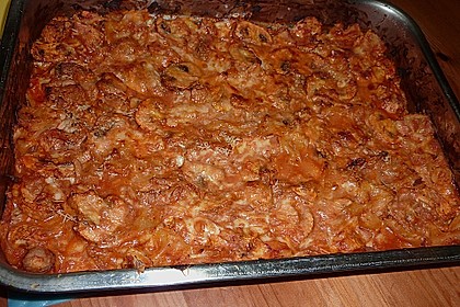 Saftiger Nudel - Thunfisch - Champignon - Auflauf 7