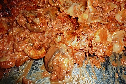 Saftiger Nudel - Thunfisch - Champignon - Auflauf 8