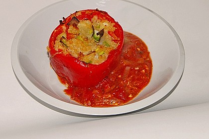 Gefüllte Paprika mit Bulgur