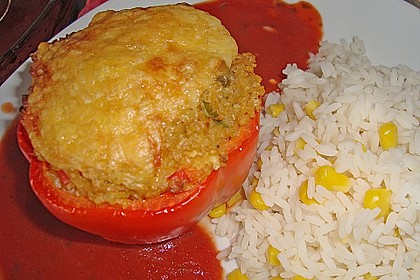 Gefüllte Paprika mit Bulgur 5