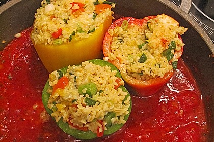 Gefüllte Paprika mit Bulgur 12