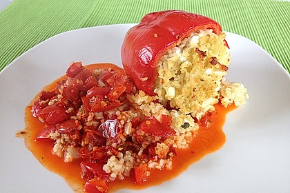 Gefüllte Paprika mit Bulgur 1
