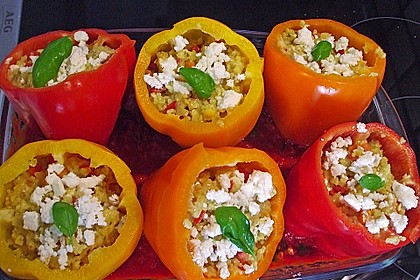 Gefüllte Paprika mit Bulgur 2